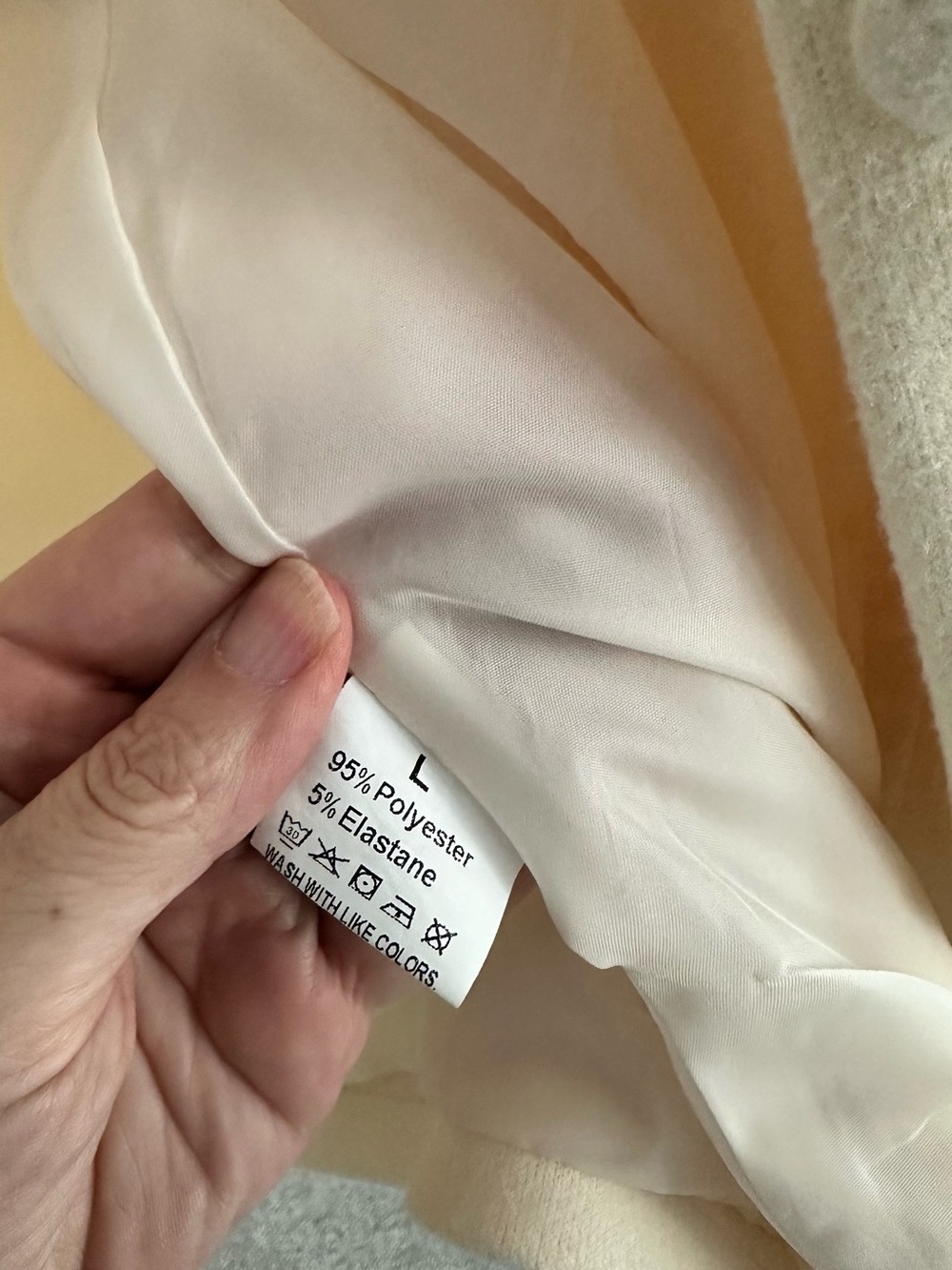 Vintage Classic Cream Women's Button-Front Coat - Picture 8 of 8
